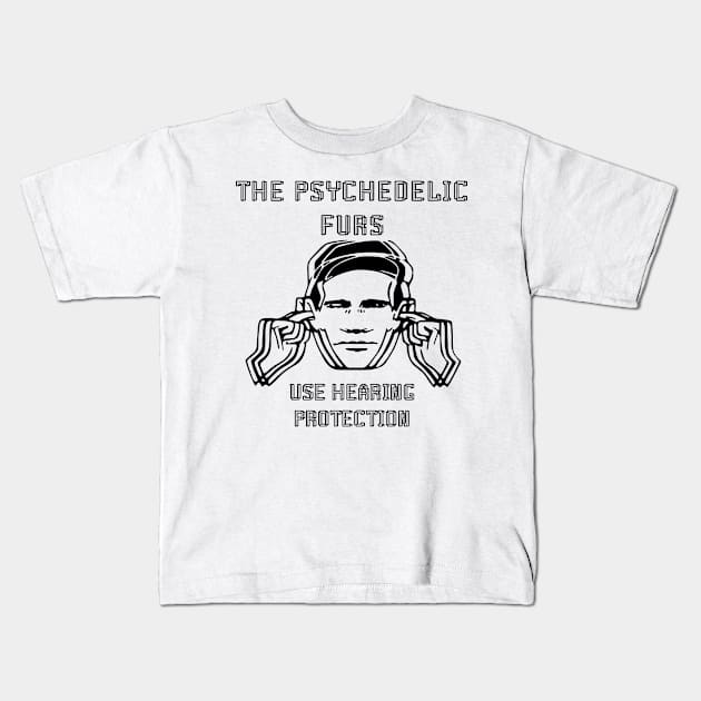 psychedelic  use hearing protection Kids T-Shirt by the haunted bathroom